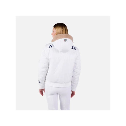 Rossignol W Yety Fleece bomber striukė balta