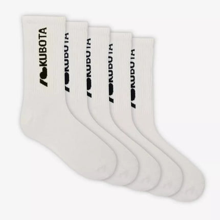 Kubota 5-pack of i love kubota socks cream K25SS-300-002-01-5