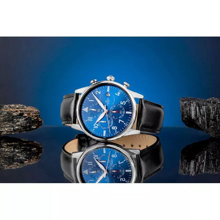 Men's Watch Giewont Chronograph Sapphire Black and Blue GW5630-A3