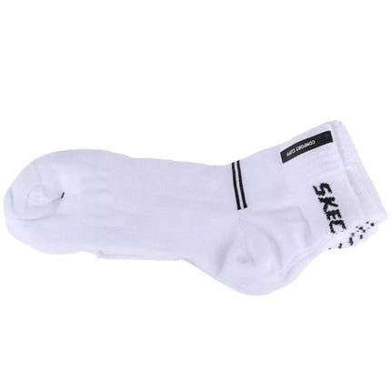 Skechers 5 porų moteriškos kvėpuojančios tinklinės pusiau ilgos kojinės SK42017006-1000 Baltos 35-38