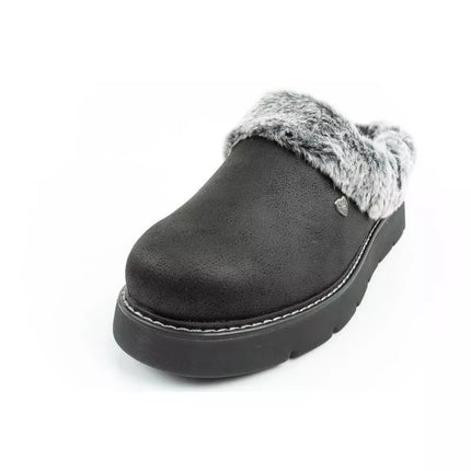 Skechers Cozy Blend moteriški šlepečių tipo batai, apšiltinti įsispiriami sportbačiai