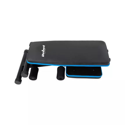 Reinforced incline training bench with leg lock, REBEL ACTIVE