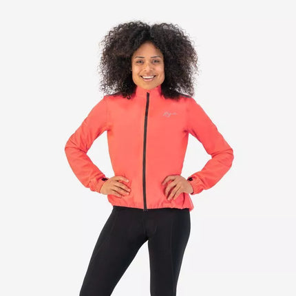 Rogelli women's rain jacket CORE coral S