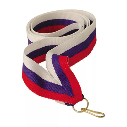 11 mm ribbon - white, blue, and red