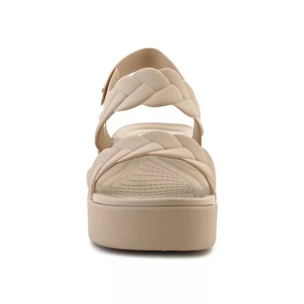 "Crocs Brooklyn Woven Low Wedge W" 209977-212 sandalai