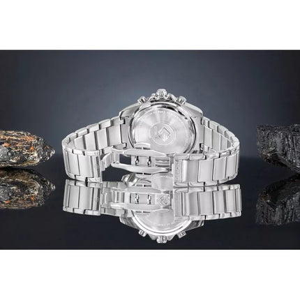 Giewont Chronograph Safyrinis Sidabrinis Vyriškas Laikrodis GW3970-B2