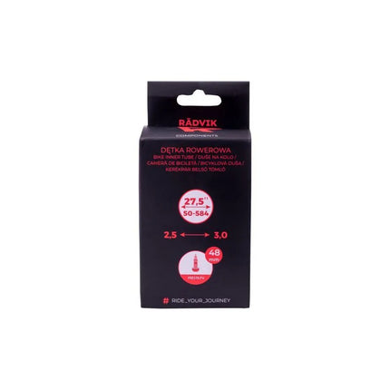 BIKE TUBE 27.5" X 2.5/3.0 FV48