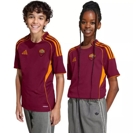 adidas AS Roma 25/26 namų bordo spalvos vaikiški marškinėliai JX2613