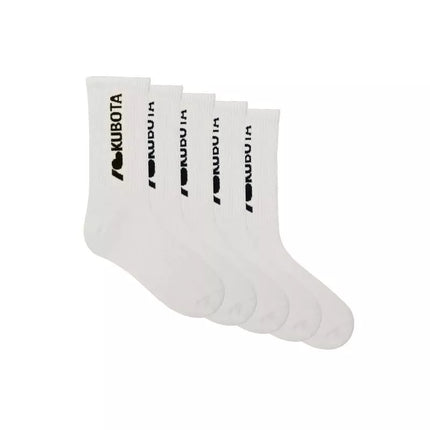 Kubota 5-pack of i love kubota socks cream K25SS-300-002-01-5