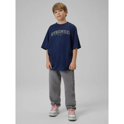 Boy's loose T-shirt with print 4F 4FJRSS26TTSHM3465-31S