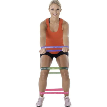 FITNESS CROSSFIT MINI JUOSTŲ RINKINYS 3 VNT. MOTERIMS PURE 2 IMPROVE