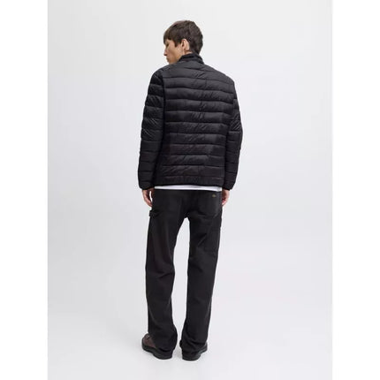 Jack&Jones vyriška pūkinė striukė JJEBRADLEY LIGHT PUFFER COLLAR NOOS 12280971 JUODA