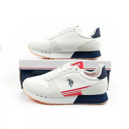 Vyriški stilingi ir patogūs US Polo Assn sportiniai bateliai, balti