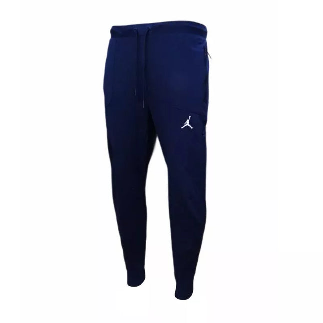 Vyriškos tamsiai mėlynos Air Jordan Dri-FIT treniruočių fleece kelnės - DQ7890-419