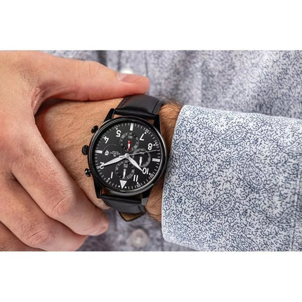 Giewont Chronograph Sapphire Black Men's Watch GW5630-A1