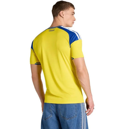 Men's adidas Sweden 26 Home Jersey yellow and blue JM5814