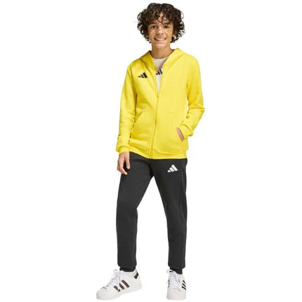 adidas Entrada 26 Full Zip Hoodie Yellow KH1777