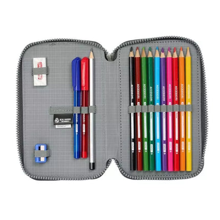 Real Madrid double filled pencil case with accessories 28 pcs 412554854