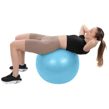 FITNESS BALL 65CM ANTIBURST BLUE