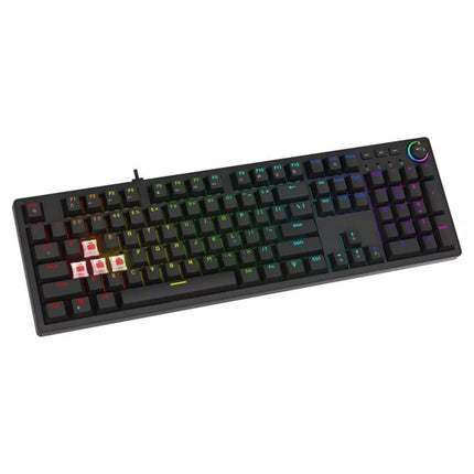 SAVIO MECHANINĖ KLAVIATŪRA STYX OUTEMU BROWN HOT SWAP RGB