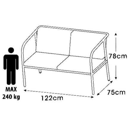 5-PIECE GARDEN FURNITURE SET MILAN