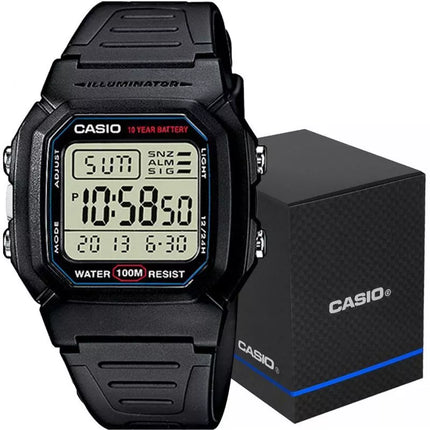 Vyriškas laikrodis CASIO W-800H-1AVES + DĖŽUTĖ