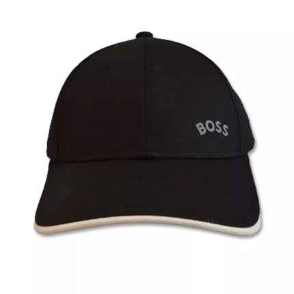 Hugo Boss Drąsiai išlenkta beisbolo kepuraitė, juoda - 50495855-001
