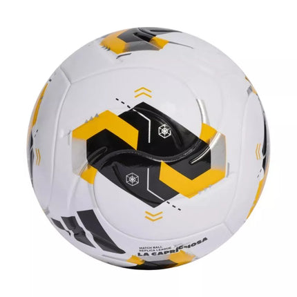 adidas Sacramento Kings League Soccer Ball White, Black, and Yellow KE8229
