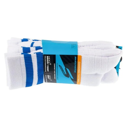 Skechers 3 porų vyriškos PF PBall įgulos kojinės S01373HP-WBL baltos 41-46