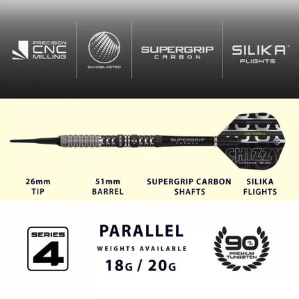 Strėlytės Harrows Chizzy Series 4, 90% minkšto galiuko
