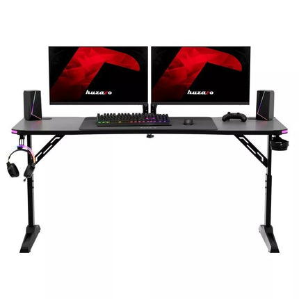 Huzaro Hero 4.6 RGB Juodas žaidimų stalas