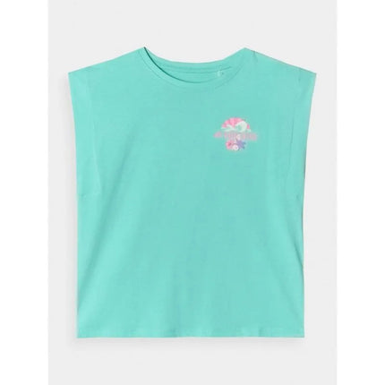 Girls' printed top 4F 4FJRSS24TTSHF2052-35S
