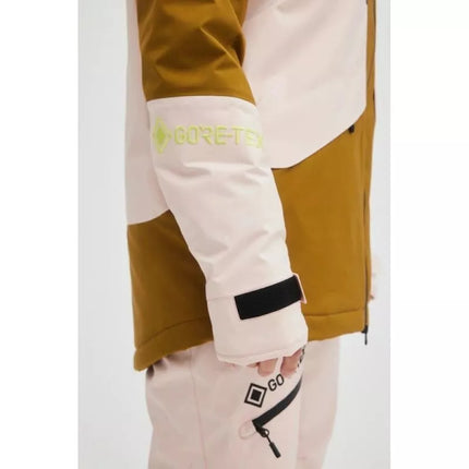 O'neill women's winter sports jacket snowboard ski GTX RECCO pink brown