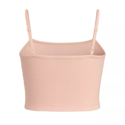 Nike Sportswear Essential Rib Crop Top Atmosphere/White - DM6737-610