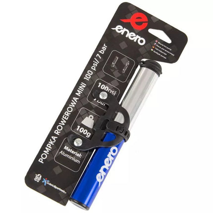 ENERO Aliuminio Dviračio Pompa Mėlyna 22x191MM 1033136