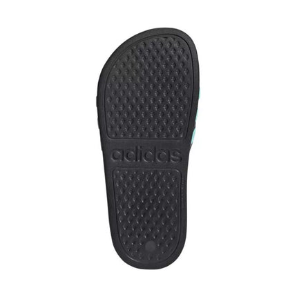 Adidas Adilette Aqua Slides vaikiškos šlepetės juodos ir mėlynos JS2497