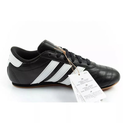 Adidas women's sports shoes Taekwondo Lace black fashionable leather