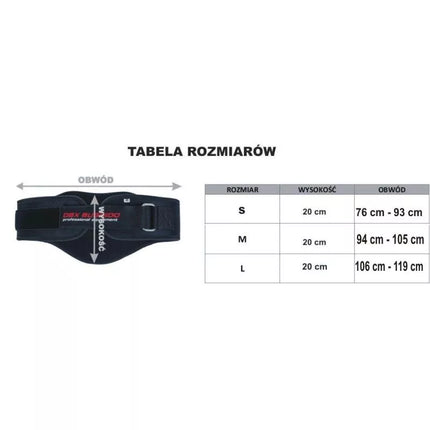BODYBUILDING BELT FOR EXERCISES - DBX BUSHIDO - M- Model ARW-718