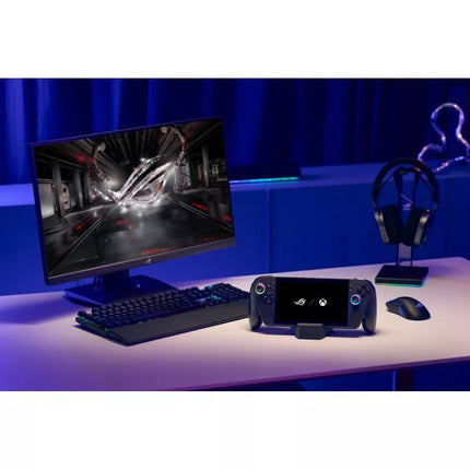 ASUS ROG Ally RC73XA-NH011W su Ryzen AI Z2 Extreme, 7.0" FHD Liečiamasis 120Hz IPS lygio 500 nitų Blizgus ekranas, 24GB LPDDR5X, 1TB SSD, Radeon grafika, 80Wh baterija, Win11, Juodas