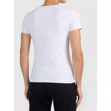 Women's basic V-neck T-shirt 4F 4FWMM00TTSHF3307-27M