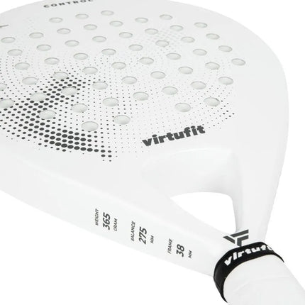 VIRTUFIT PADELIO KONTROLĖS RAKETĖ - BALTA IR JUODA