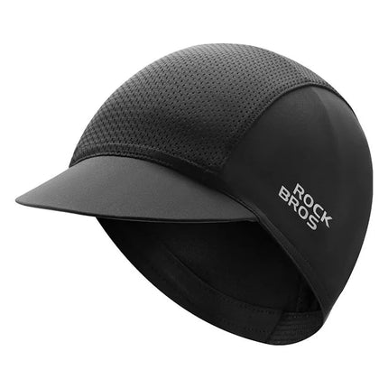 Rockbros 18230005001 dviračių kepuraitė su snapeliu - juoda