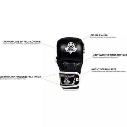 MMA treniruočių pirštinės L - Phantom White - Valor Series