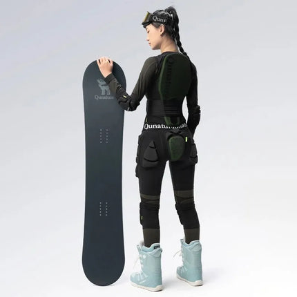 Qunature Ski Hip Protectors - Advanced XL Skis Snowboard Skates - Black