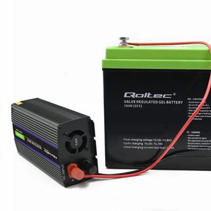 QOLTEC VOLTAGE CONVERTER MONOLITH 1200 MS WAVE | 12V TO 230V | 600/1200W | USB