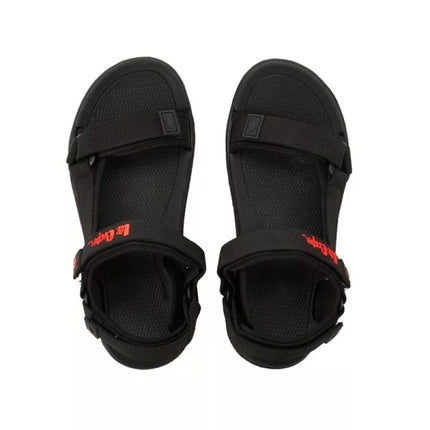 Lee Cooper women's shoes with velcro straps for summer beach sandals, lightweight black