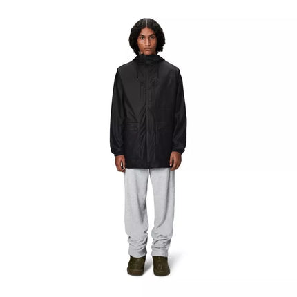 Rains CARGO LONG JACKET W3 12060 01 BLACK