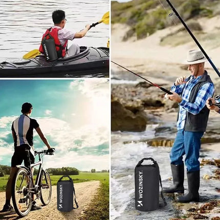 Wozinsky WWK-10 waterproof bag for sup kayak 10l - black