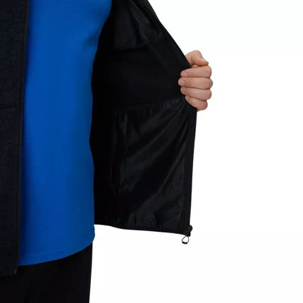 Men's fleece 4F M443 deep black melange 4FWSS26TFLEM443 20M