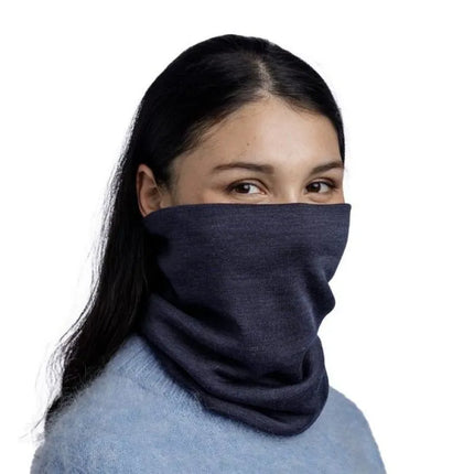 BUFF MERINO HEAVYWEIGHT NECK WARMER SOLID INDIGO bandana